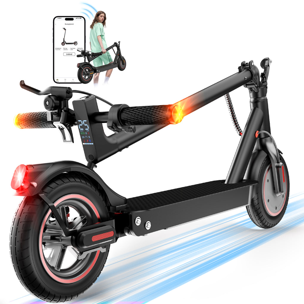 HopCycle Electric Scooters - Electric Scooter Adults, 1000W Motor, 25MPH, 28 Miles Range, 10" Pneumatic Tires, Dual Brakes, Rear Suspension, APP Control, Foldable Commuter E Scooter